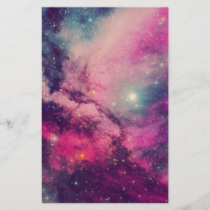Paarse Afterglow Galaxy Briefpapier