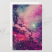 Paarse Afterglow Galaxy Briefpapier (Voorkant / Achterkant)