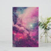 Paarse Afterglow Galaxy Briefpapier (Staand voorkant)