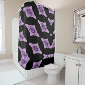 Paarse Agaat Abstract douchegordijn (In situ)