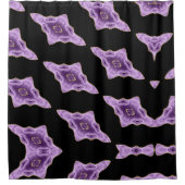 Paarse Agaat Abstract douchegordijn (Voorkant)