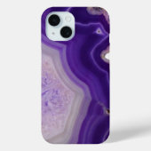 Paarse Agaat Geode Custom Case-Mate iPhone Case (Achterkant)