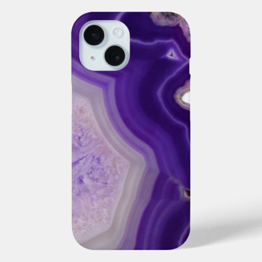 Paarse Agaat Geode Custom Case-Mate iPhone Case (Achterkant)