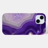 Paarse Agaat Geode Custom Case-Mate iPhone Case (Achterkant (horizontaal))