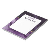 Paarse Agaat Modern Mitzvah Note Meisjes Notitiebl Notitieblok (Linkerzijde)