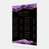 Paarse agaat prijslijst acryl bord (Hoek)