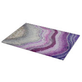 Paarse Agate Geode Crystal Marble Modern Elegant Snijplank (Hoek)