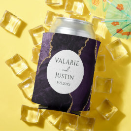 Paarse Agate Stone Wedding Koelbox Blikjeskoeler