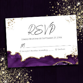 Paarse Agate Wedding RSVP