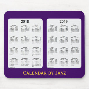 paarse agenda 2018-2019 van Janz Mousepad Muismat