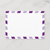Paarse Airmail Zitplaatsen Kaart bruiloft Plaatskaartje