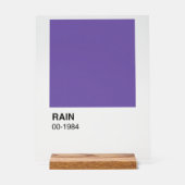 Paarse album - Clear Background Acryl Bord (Voorkant)