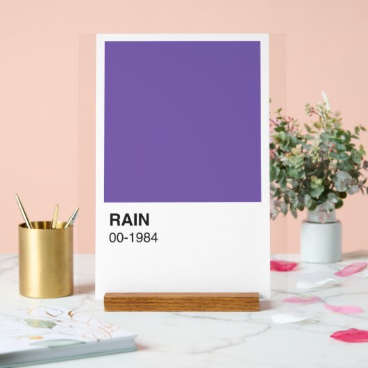 Paarse album - Witte achtergrond Acryl Bord (Huwelijk)