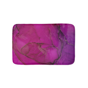 Paarse alcoholinkt badmat