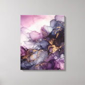 Paarse alcoholinkt canvas afdruk (Voorkant)