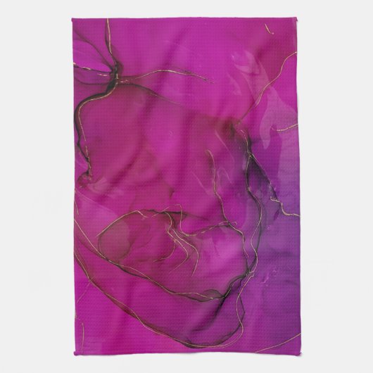 Paarse alcoholinkt theedoek (Verticaal)