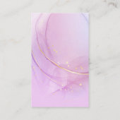 Paarse alcoholinkt Verpakking Kaarten Visitekaartje (Achterkant)