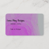 Paarse alcoholinkt Visitekaartje (Voorkant)