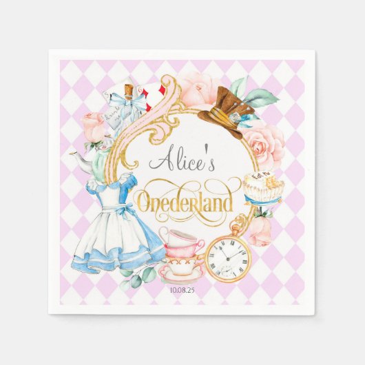 Paarse Alice in Wonderland maakte 1 jaar kwaad op Servet (Voorkant)