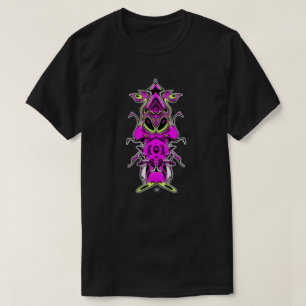 Paarse Alien Eekhoorn Rare Tekenfilm Dier T-shirt