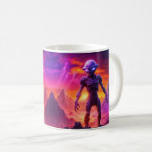 Paarse Alien Koffiemok (Voorkant rechts)