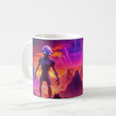 Paarse Alien Koffiemok (Voorkant links)