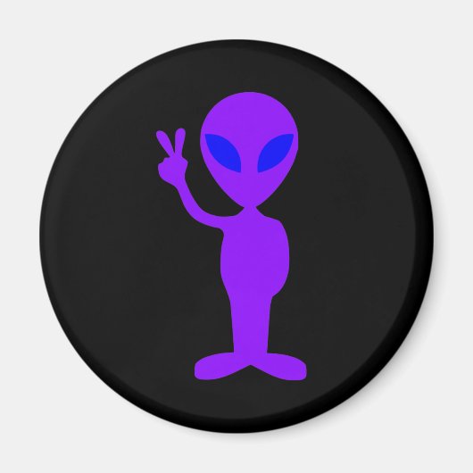 Paarse Alien Magneet (Voorkant)