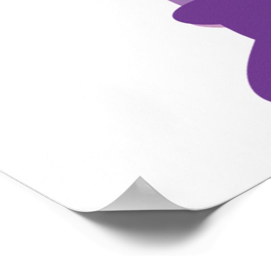 Paarse Alien Poster (Hoek)