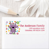 Paarse Alien Return Address Labels d1 (Insitu)