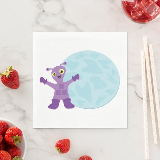 Paarse Alien Servet (Insitu)