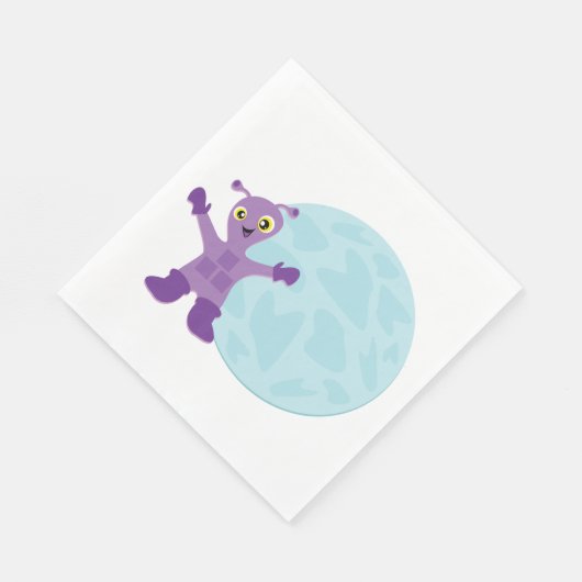 Paarse Alien Servet (Hoek)