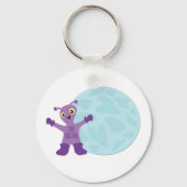 Paarse Alien Sleutelhanger (Voorkant)