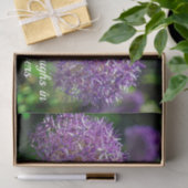Paarse Allium Flowers Garden Quote Tissuepapier (Geschenk)