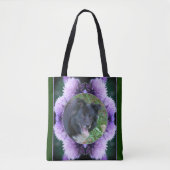 Paarse Allium Flowers Lijst Creëer Uw eigen foto Tote Bag (Voorkant)