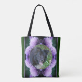 Paarse Allium Flowers Lijst Creëer Uw eigen foto Tote Bag (Achterkant)