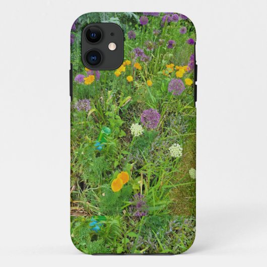 Paarse Allium iPhone / iPad hoesje (Achterkant)