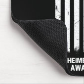 Paarse Alzheimer Awareness Amerikaanse vlag M Muismat (Hoek)