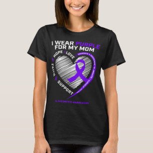 Paarse Alzheimer Bewustmakingsproducten Mam Gifts T-shirt