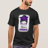 Paarse Alzheimer's Warrior Awareness Alzheimer’ s T-shirt (Voorkant)