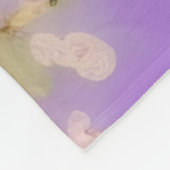 Paarse amandelboom, Gogh geïnspireerde kunst, art Fleece Deken (Hoek)