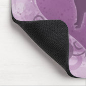 Paarse Amerikaanse Pit Bull Terrier Valentijn Muismat (Hoek)