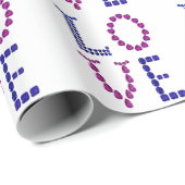 Paarse Amethist & Blue Sapphire Love Cadeaupapier (Rol Hoek)