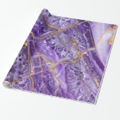 Paarse Amethist Cadeaupapier (Uitgerold)