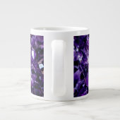 Paarse Amethist Crystal Geode Edelsteen Februari Grote Koffiekop (Achterkant)