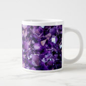 Paarse Amethist Crystal Geode Edelsteen Februari Grote Koffiekop (Rechts)