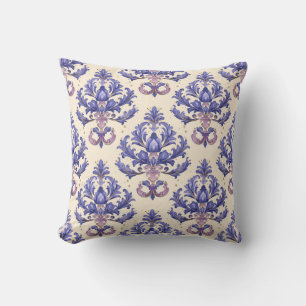 Paarse Amethist Damask Princesscore Kussen