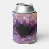 Paarse amethist edelsteen bruid en bruidegom Bruil Blikjeskoeler (Blikje Achterkant)