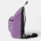 paarse, amethist en fuchsia stippen sling bag (Rechts)