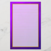 Paarse Amethist fijn gevoerd briefpapier (Voorkant)