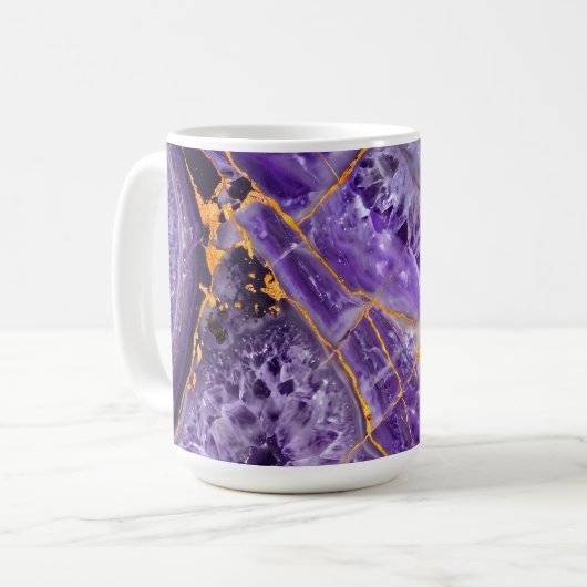 Paarse Amethist Koffiemok (Voorkant links)